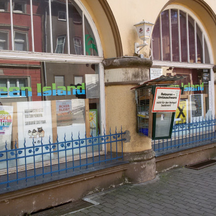 Fassade des Green Island von außen